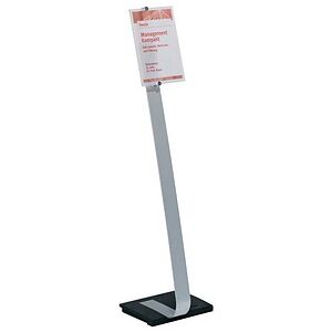 DURABLE Infoständer CRYSTAL SIGN silber DIN A4 29,5 - 31,5 x 21,5 x 106,0 - 118,0 cm, 1 St. DURABLE Infoständer CRYSTAL SIGN silber DIN A4 29,5 - 31,5 x 21,5 x 106,0 - 118,0 cm, 1 St.