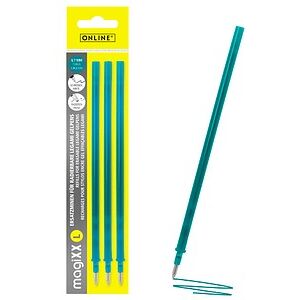 ONLINE® magiXX L Gelschreiberminen türkis 0,7 mm 3 St. ONLINE® magiXX L Gelschreiberminen türkis 0,7 mm 3 St.
