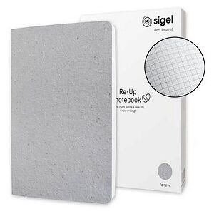SIGEL Notizbuch RE-UP ca. DIN A5 kariert, hellgrau Softcover 100 Seiten, 1 St. SIGEL Notizbuch RE-UP ca. DIN A5 kariert, hellgrau Softcover 100 Seiten, 1 St.