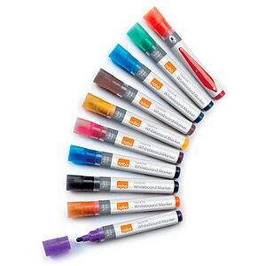 nobo Liquid Ink Whiteboard-Marker farbsortiert 3,0 mm, 10 St. nobo Liquid Ink Whiteboard-Marker farbsortiert 3,0 mm, 10 St.