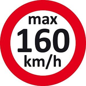 EICHNER Aufkleber Geschwindigkeit 160 km/h, rot/weiß, 100 St. EICHNER Aufkleber Geschwindigkeit 160 km/h, rot/weiß, 100 St.
