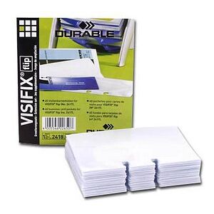 DURABLE Ersatzhüllen für Rollkartei Visifix, 40 St. DURABLE Ersatzhüllen für Rollkartei Visifix, 40 St.