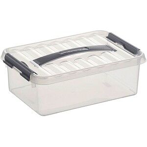 Sunware Q-Line Aufbewahrungsbox 4L Transparent/Grau - Aufbewahrbox Sunware Q-Line Aufbewahrungsbox 4L Transparent/Grau - Aufbewahrbox