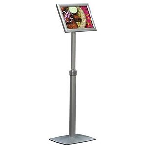 update displays Infoständer silber DIN A4 25,0 - 33,0 x 42,0 x 86,5 - 125,0 cm, 1 St. update displays Infoständer silber DIN A4 25,0 - 33,0 x 42,0 x 86,5 - 125,0 cm, 1 St.