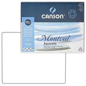 canson Aquarellblock Montval 19,0 x 24,0 cm 300 g/qm, 12 Blatt, 1 Block canson Aquarellblock Montval 19,0 x 24,0 cm 300 g/qm, 12 Blatt, 1 Block