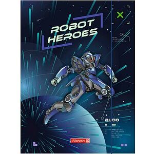 BRUNNEN Sammelmappe ROBOT HEROES DIN A3 dunkelblau, mint, 1 St. BRUNNEN Sammelmappe ROBOT HEROES DIN A3 dunkelblau, mint, 1 St.