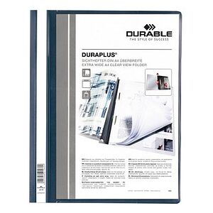 DURABLE Präsentationshefter DURAPLUS Kunststoff dunkelblau DIN A4 überbreit, 25 St. DURABLE Präsentationshefter DURAPLUS Kunststoff dunkelblau DIN A4 überbreit, 25 St.