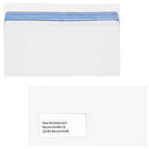 MAILmedia Briefumschläge Revelope® Professional DIN lang+ mit Fenster offset weiß selbstklebend 100 St. MAILmedia Briefumschläge Revelope® Professional DIN lang+ mit Fenster offset weiß selbstklebend 100 St.