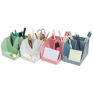 Exacompta Stiftehalter Pen Wave farbsortiert Polystyrol 5 Fächer 11,0 x 12,0 x 16,0 cm Exacompta Stiftehalter Pen Wave farbsortiert Polystyrol 5 Fächer 11,0 x 12,0 x 16,0 cm