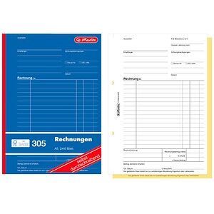herlitz Rechnung Formularbücher, 4 St. herlitz Rechnung Formularbücher, 4 St.