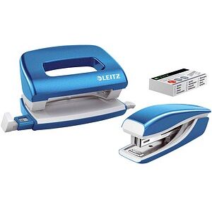 LEITZ Locher und Heftgeräte Set NeXXt WOW blau LEITZ Locher und Heftgeräte Set NeXXt WOW blau
