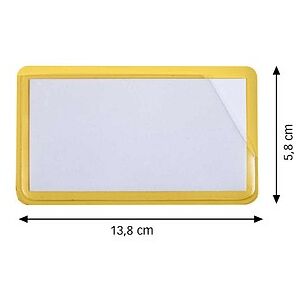 EICHNER Etikettentaschen gelb 13,8 x 5,8 cm, 50 St. EICHNER Etikettentaschen gelb 13,8 x 5,8 cm, 50 St.