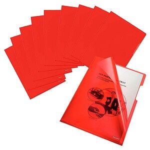bene Sichthüllen DIN A4 rot glatt 0,15 mm, 100 St. bene Sichthüllen DIN A4 rot glatt 0,15 mm, 100 St.