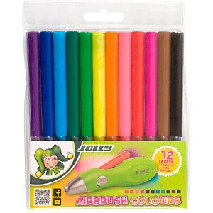 JOLLY Airbrush-Stifte farbsortiert, 12 St. JOLLY Airbrush-Stifte farbsortiert, 12 St.