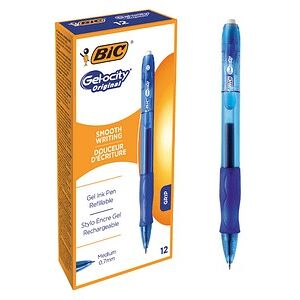 BIC Gel-ocity Gelschreiber blau/transparent 0,3 mm, Schreibfarbe: blau, 12 St. BIC Gel-ocity Gelschreiber blau/transparent 0,3 mm, Schreibfarbe: blau, 12 St.