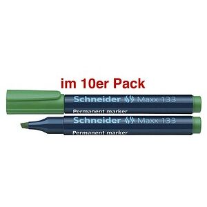 Schneider Maxx 133 Permanentmarker grün 1,0 - 4,0 mm, 10 St. Schneider Maxx 133 Permanentmarker grün 1,0 - 4,0 mm, 10 St.