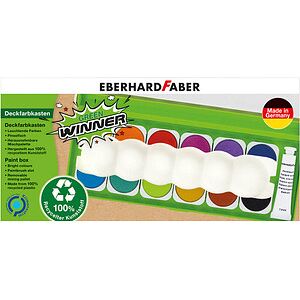 EBERHARD FABER Green Winner Wasserfarbkasten 12 Farben EBERHARD FABER Green Winner Wasserfarbkasten 12 Farben