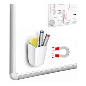 cep magnetischer Stiftehalter weiß Polystyrol 2 Fächer 7,8 x 7,4 x 9,5 cm cep magnetischer Stiftehalter weiß Polystyrol 2 Fächer 7,8 x 7,4 x 9,5 cm
