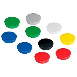 FRANKEN Magnet farbsortiert, Kunststoff Ø 3,8 cm, 10 St. FRANKEN Magnet farbsortiert, Kunststoff Ø 3,8 cm, 10 St.
