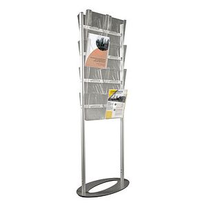 update displays Prospektständer Info Center silber DIN A4 60,0 x 35,0 x 163,5 cm, 1 St. update displays Prospektständer Info Center silber DIN A4 60,0 x 35,0 x 163,5 cm, 1 St.