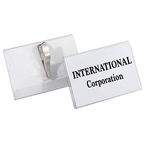 DURABLE Namensschilder mit Krokoklemme 9,0 x 5,4 cm, 25 St. DURABLE Namensschilder mit Krokoklemme 9,0 x 5,4 cm, 25 St.