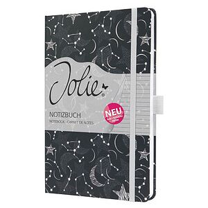 SIGEL Notizbuch JOLIE ca. DIN A5 liniert, schwarz Hardcover 174 Seiten, 1 St. SIGEL Notizbuch JOLIE ca. DIN A5 liniert, schwarz Hardcover 174 Seiten, 1 St.