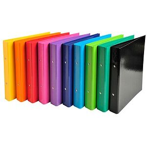 Exacompta Iderama Ringbücher 2-Ringe farbsortiert 3,5 cm DIN A5 hoch, 10 St. Exacompta Iderama Ringbücher 2-Ringe farbsortiert 3,5 cm DIN A5 hoch, 10 St.