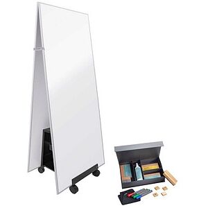 SIGEL Whiteboard-Set mit Ständer Tent-use Meet up 90,0 x 180,0 cm weiß/schwarz/silber Aluminium SIGEL Whiteboard-Set mit Ständer Tent-use Meet up 90,0 x 180,0 cm weiß/schwarz/silber Aluminium