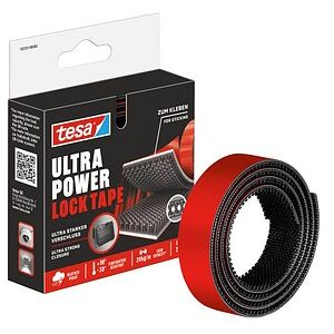 tesa Klettband Ultra Power Lock Tape schwarz, 1 St. tesa Klettband Ultra Power Lock Tape schwarz, 1 St.