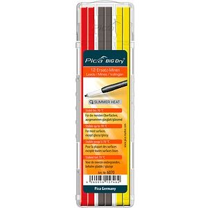 Pica Big Dry Sommer 6070 Ersatzminen für Tieflochmarker-Bleistift farbsortiert 2B 2,0 mm, 12 St. Pica Big Dry Sommer 6070 Ersatzminen für Tieflochmarker-Bleistift farbsortiert 2B 2,0 mm, 12 St.