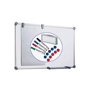 MAUL Whiteboard 2000 MAULpro Komplett-Set 90,0 x 60,0 cm weiß kunststoffbeschichteter Stahl MAUL Whiteboard 2000 MAULpro Komplett-Set 90,0 x 60,0 cm weiß kunststoffbeschichteter Stahl