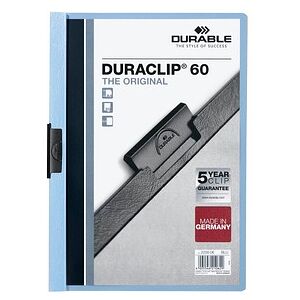 DURABLE Klemmhefter DURACLIP hellblau, 25 St. DURABLE Klemmhefter DURACLIP hellblau, 25 St.