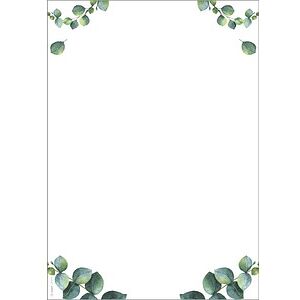 SIGEL Motivpapier weiß/grün DIN A4 90 g/m² 100 Blatt SIGEL Motivpapier weiß/grün DIN A4 90 g/m² 100 Blatt