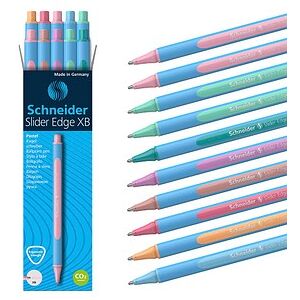 Schneider Kugelschreiber Slider Edge XB hellblau/dunkelblau, Schreibfarbe: farbsortiert, 10 St. Schneider Kugelschreiber Slider Edge XB hellblau/dunkelblau, Schreibfarbe: farbsortiert, 10 St.