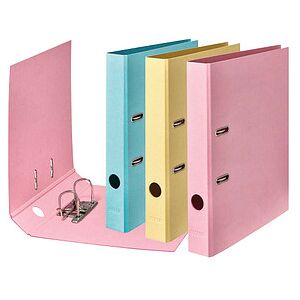 FALKEN PURE Pastell Ordner Vanille-Gelb, Flamingo-Pink, Himmel-Blau Karton 5,0 cm DIN A4, 10 St. FALKEN PURE Pastell Ordner Vanille-Gelb, Flamingo-Pink, Himmel-Blau Karton 5,0 cm DIN A4, 10 St.