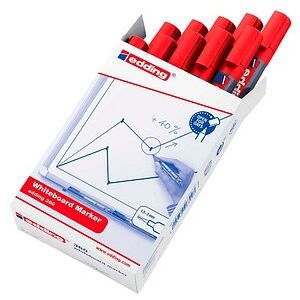 edding 360 Whiteboard-Marker rot 1,5 - 3,0 mm, 10 St. edding 360 Whiteboard-Marker rot 1,5 - 3,0 mm, 10 St.