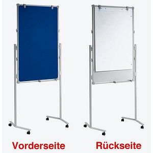 MAUL mobiles Whiteboard professionell 75,0 x 120,0 cm blau#!#weiß Filz/Whiteboard MAUL mobiles Whiteboard professionell 75,0 x 120,0 cm blau#!#weiß Filz/Whiteboard