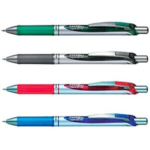Pentel EnerGel BL77 Gelschreiber schwarz, blau, rot, grün 0,35 mm, Schreibfarbe: farbsortiert, 4 St. Pentel EnerGel BL77 Gelschreiber schwarz, blau, rot, grün 0,35 mm, Schreibfarbe: farbsortiert, 4 St.