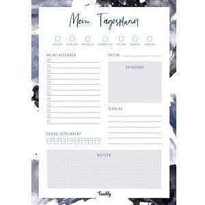 Teachly Tagesplaner-Block DIN A4 To-Do-Liste, 1 St. Teachly Tagesplaner-Block DIN A4 To-Do-Liste, 1 St.