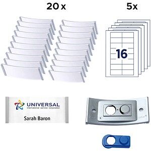 AVERY Zweckform Namensschilder mit Magnet 80,0 x 34,0 mm, 1 Set AVERY Zweckform Namensschilder mit Magnet 80,0 x 34,0 mm, 1 Set