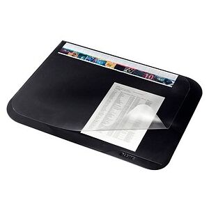 LEITZ Schreibtischunterlage schwarz Kunststoff 65,0 x 50,0 cm, 1 St. LEITZ Schreibtischunterlage schwarz Kunststoff 65,0 x 50,0 cm, 1 St.