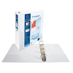 Exacompta Kreacover Ringbuch 4-Ringe weiß 9,0 cm DIN A4, 1 St. Exacompta Kreacover Ringbuch 4-Ringe weiß 9,0 cm DIN A4, 1 St.