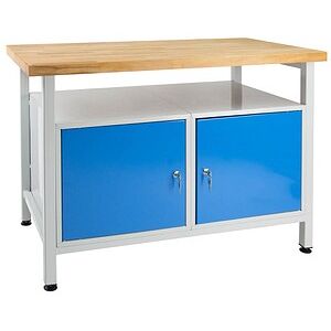 ADB Werkbank lichtgrau, blau 120,0 x 60,0 x 84,0 cm ADB Werkbank lichtgrau, blau 120,0 x 60,0 x 84,0 cm