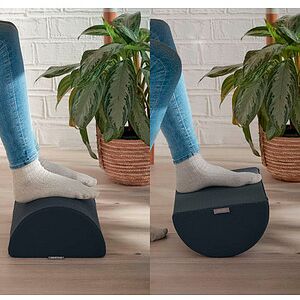 LEITZ Fußstütze Ergo Cosy grau Stoff LEITZ Fußstütze Ergo Cosy grau Stoff