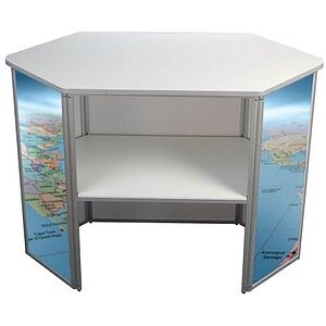 update displays Messetheke - Weiß - 122,5x55x93 cm update displays Messetheke - Weiß - 122,5x55x93 cm