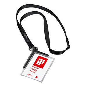 DURABLE Ausweishalter mit Textilband 820758, Textilband, transparent, 10 St. DURABLE Ausweishalter mit Textilband 820758, Textilband, transparent, 10 St.