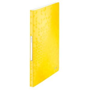 LEITZ WOW Sichtbuch DIN A4, 40 Hüllen gelb-metallic, 1 St. LEITZ WOW Sichtbuch DIN A4, 40 Hüllen gelb-metallic, 1 St.