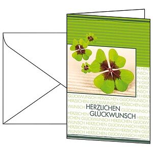 SIGEL Glückwunschkarten Kleeblatt DS004 DIN A6, 10 St. SIGEL Glückwunschkarten Kleeblatt DS004 DIN A6, 10 St.