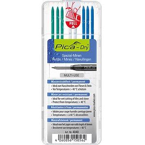 Pica Dry Wasserstrahl 4040 Ersatzminen für Tieflochmarker-Bleistift farbsortiert 2,8 mm, 8 St. Pica Dry Wasserstrahl 4040 Ersatzminen für Tieflochmarker-Bleistift farbsortiert 2,8 mm, 8 St.