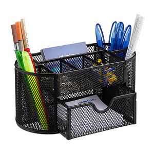 relaxdays Schreibtisch-Organizer schwarz Metall 9 Fächer 22,0 x 11,0 x 10,5 cm relaxdays Schreibtisch-Organizer schwarz Metall 9 Fächer 22,0 x 11,0 x 10,5 cm